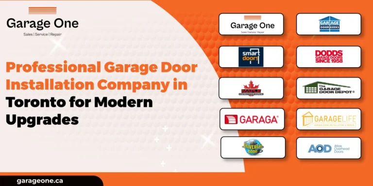 Professional Garage Door Installation Company in Toronto for Modern Upgrades