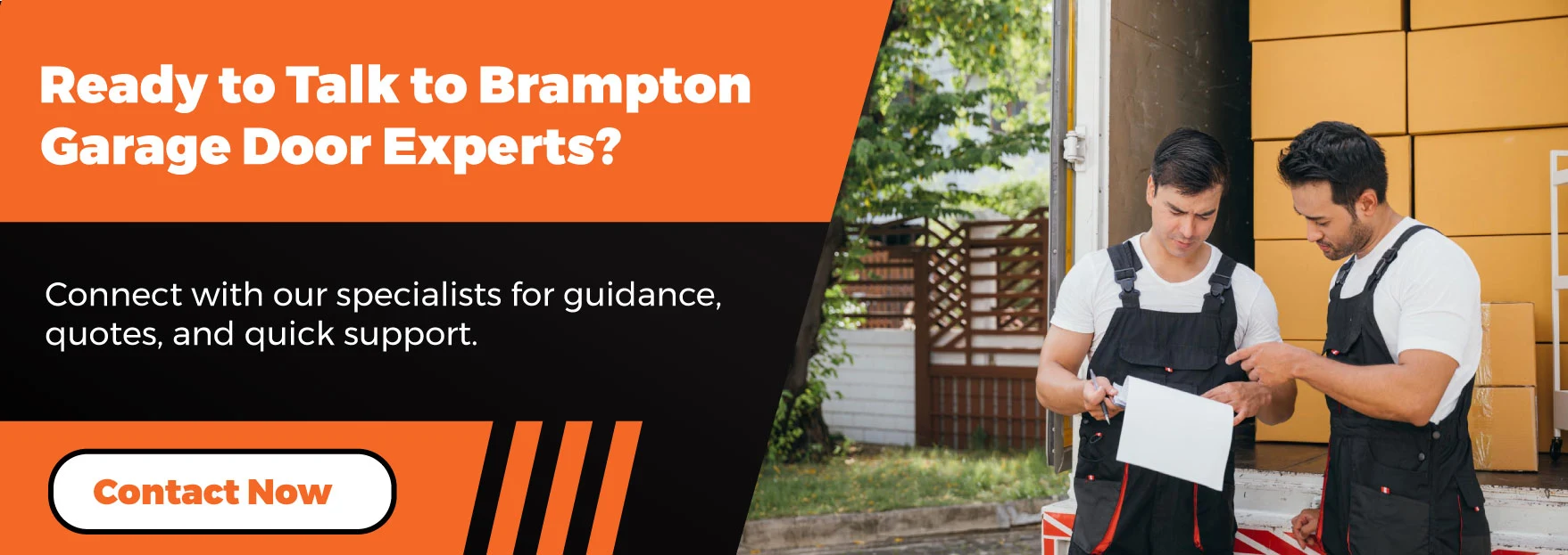 Ready to Talk to Brampton Garage Door Experts
